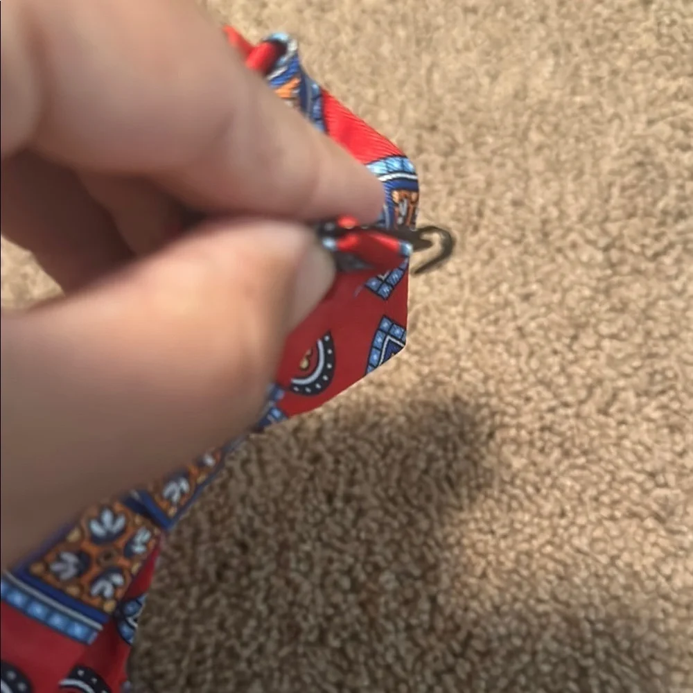 Red Patterned Kids Bow Tie BBB2
